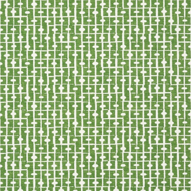 Thibaut T14309 Canopy Haven Green - tapeta strukturalna w geometryczny wzór