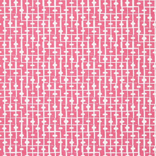 Thibaut T14312 Canopy Haven Pink - tapeta strukturalna w geometryczny wzór