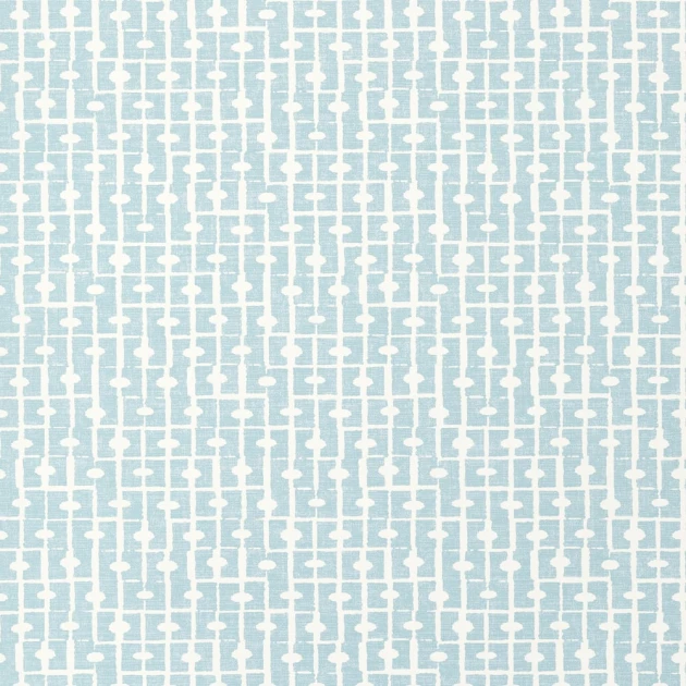 Thibaut T14313 Canopy Haven Spa Blue - tapeta strukturalna w geometryczny wzór