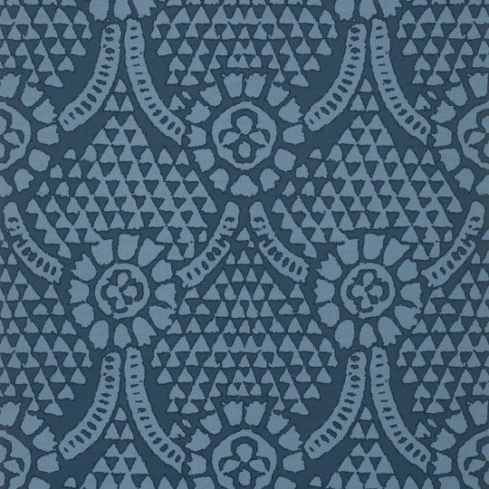 Thibaut T14315 Canopy Chamomile Navy - tapeta w ornamenty