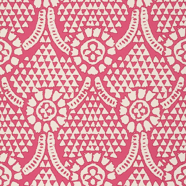 Thibaut T14316 Canopy Chamomile Pink - tapeta w ornamenty