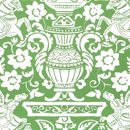 Thibaut T14359 Canopy Galway Green - tapeta w stylizowane konie