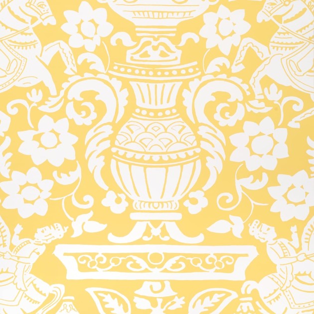 Thibaut T14366 Canopy Galway Yellow - tapeta w stylizowane konie