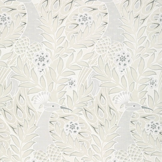 Thibaut T2936 Paramount Desmond Pearl - tapeta w pawie pióra i liście