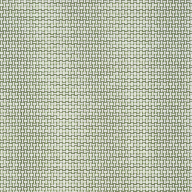 Thibaut T2939 Paramount Baker Weave Green - tapeta w splot koszykowy