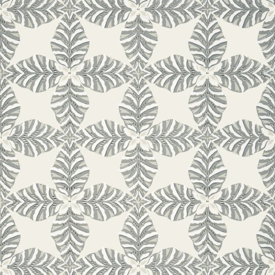 Thibaut T2973 Paramount Starleaf Grey - tapeta w kalejdoskopowy wzór