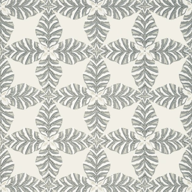 Thibaut T2973 Paramount Starleaf Grey - tapeta w kalejdoskopowy wzór