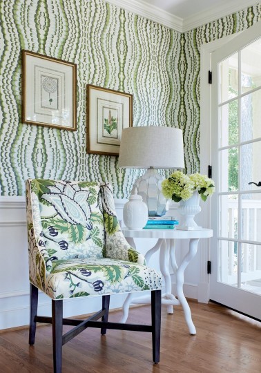 Thibaut T2983 Paramount Ebru Aqua - tapeta w organiczne fale