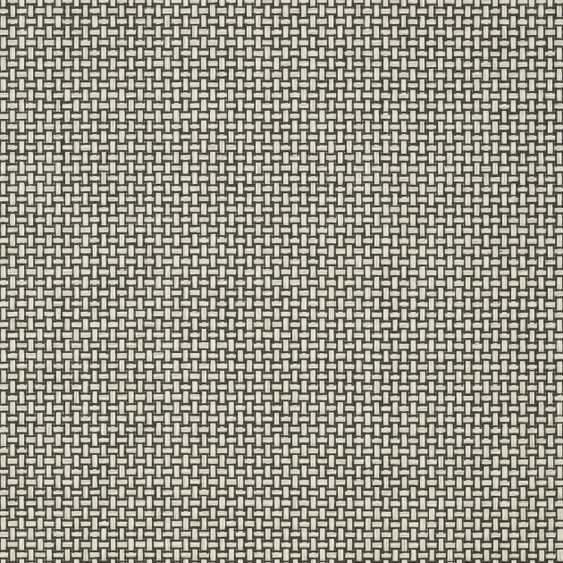 Thibaut T2985 Paramount Baker Weave Black on Linen - tapeta w splot koszykowy
