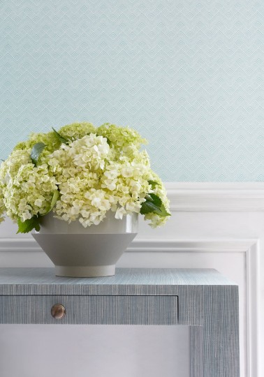 Thibaut T2993 Paramount Oslo Chevron Aqua - tapeta w jodełkę