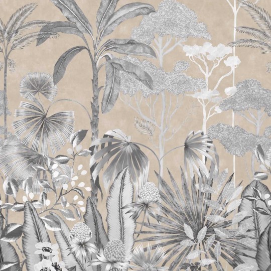 Harlequin 112778 Colour Floreana Black Earth - mural z tropikalnym krajobrazem