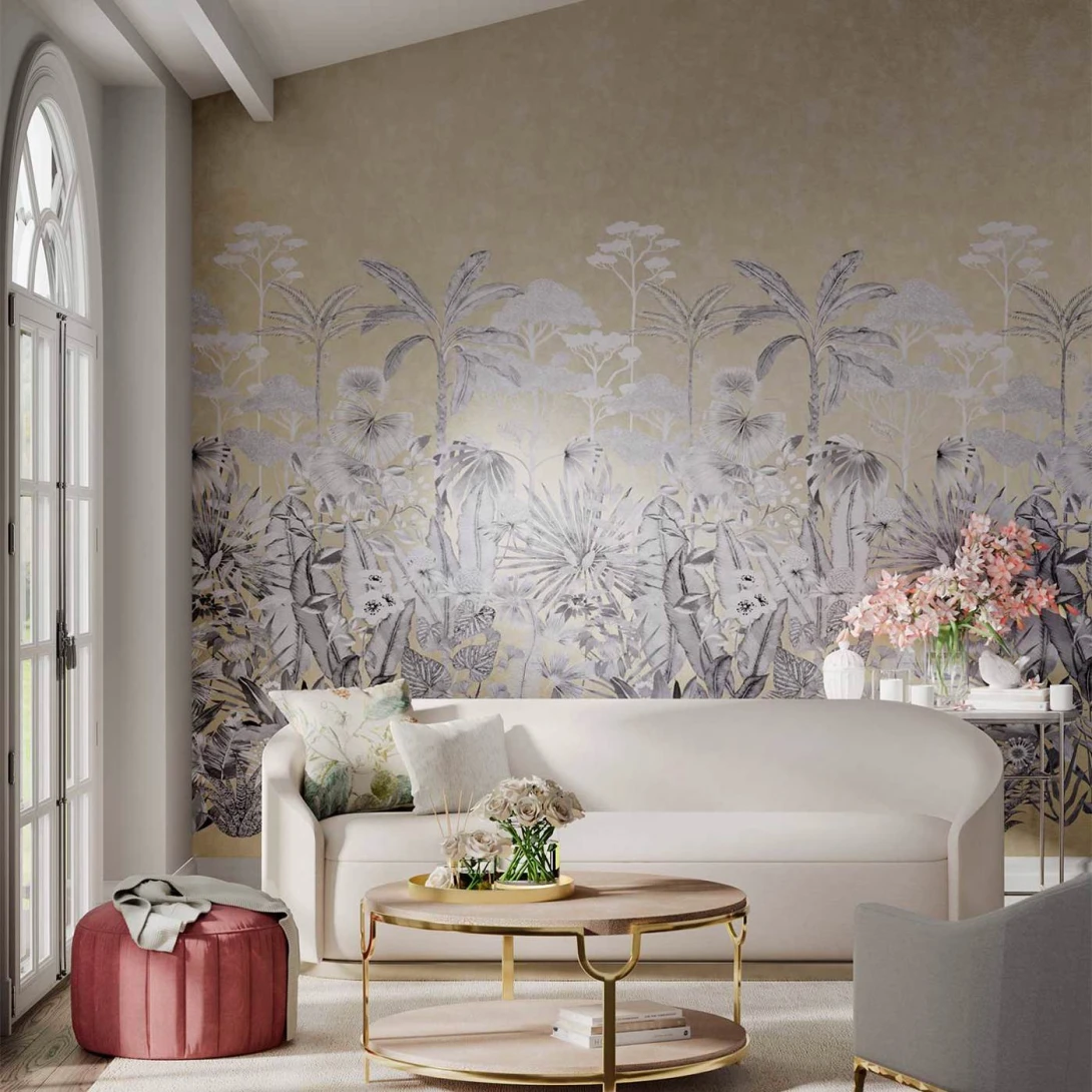 Harlequin 112778 Colour Floreana Black Earth - mural z tropikalnym krajobrazem