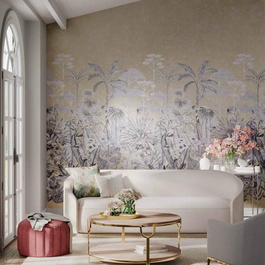 Harlequin 112778 Colour Floreana Black Earth - mural z tropikalnym krajobrazem