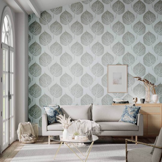 Harlequin 112610 Colour Leaf Sky - tapeta w liście