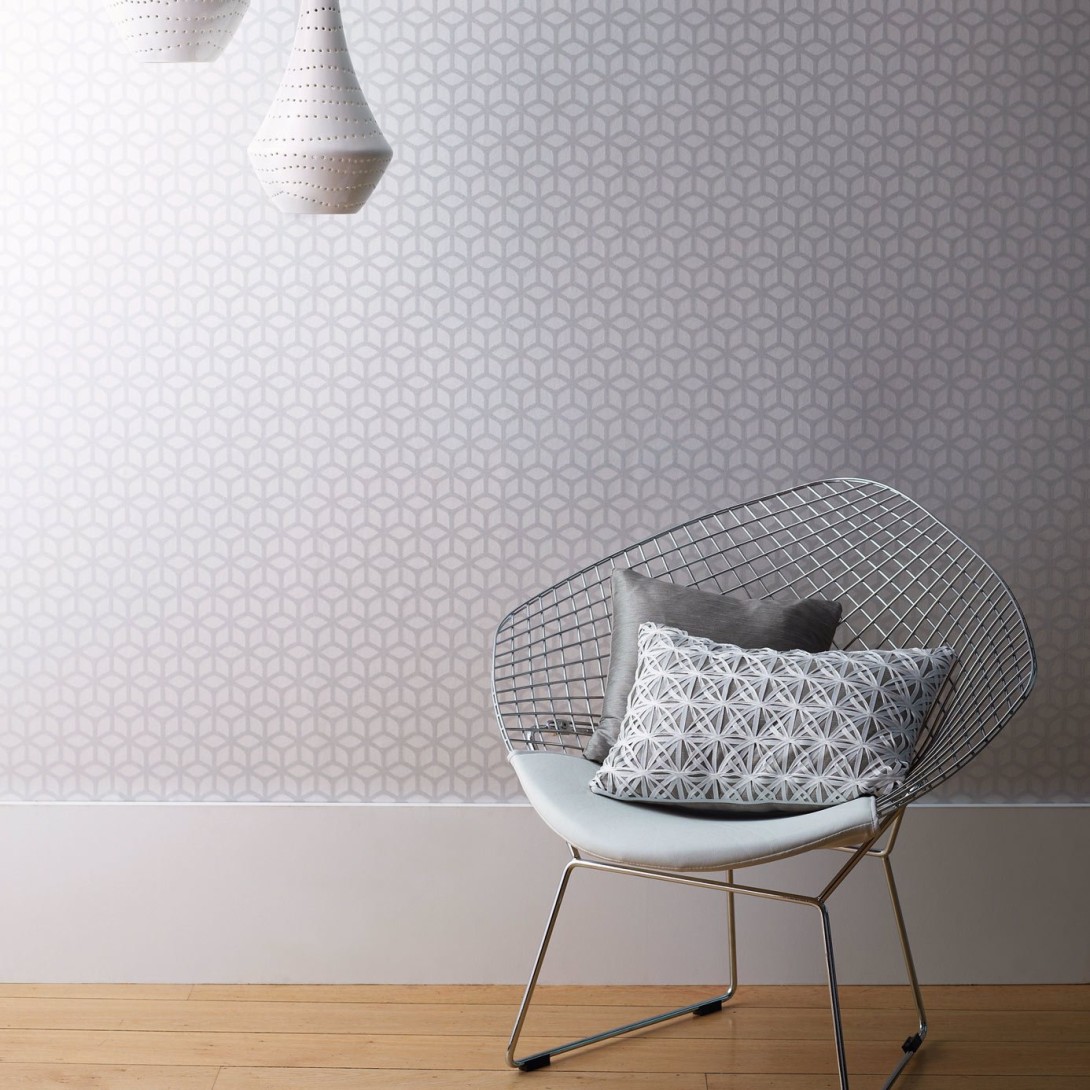 Harlequin 110377 Colour Trellis Pearl - tapeta geometryczna