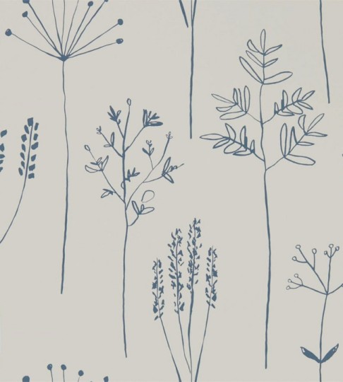 Scion 112019 Zanzibar Stipa Denim – tapeta w gałązki trawy
