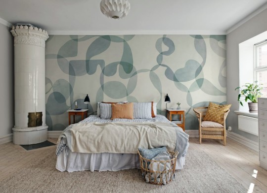 Rebel Walls R21226 Symbolic Overlap Light Blue - mural w abstrakcyjne kształty