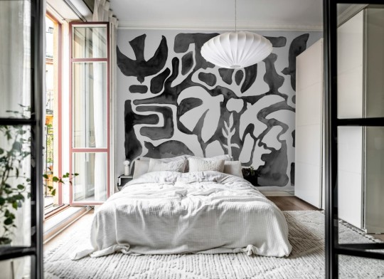 Rebel Walls R20489 Symbolic Harmony Forms Black & White - mural w abstrakcyjne kształty