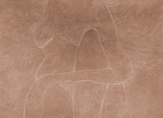 Rebel Walls R20520 Symbolic Subtle Figure Rust - mural w szkic kobiety