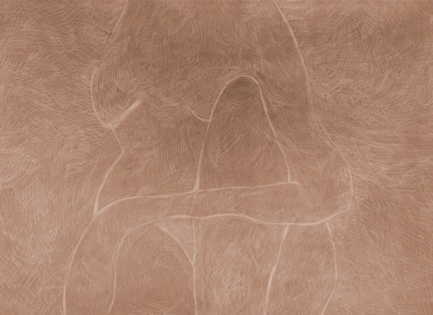 Rebel Walls R20520 Symbolic Subtle Figure Rust - mural w szkic kobiety