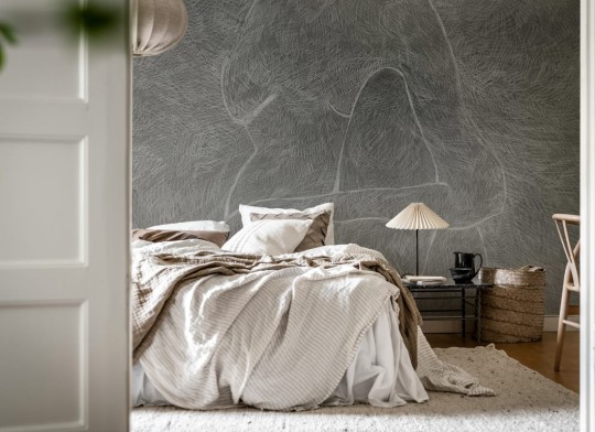 Rebel Walls R20521 Symbolic Subtle Figure Black & White - mural w szkic kobiety