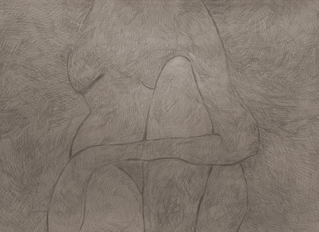 Rebel Walls R20523 Symbolic Subtle Figure Light Brown - mural w szkic kobiety