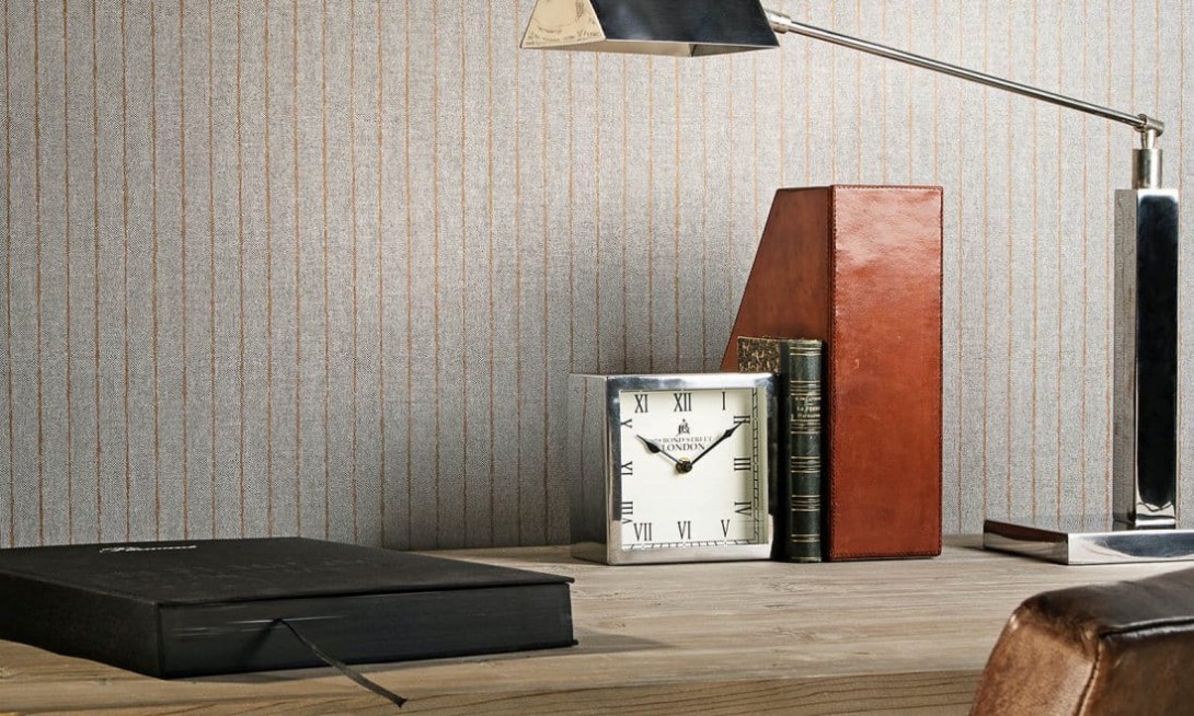 Arte 12002 Flamant Caractère Craie Bain de Boue - tapeta w prążki