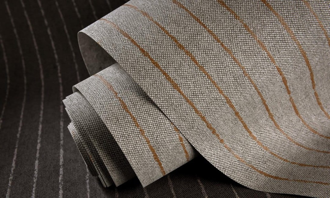 Arte 12002 Flamant Caractère Craie Bain de Boue - tapeta w prążki