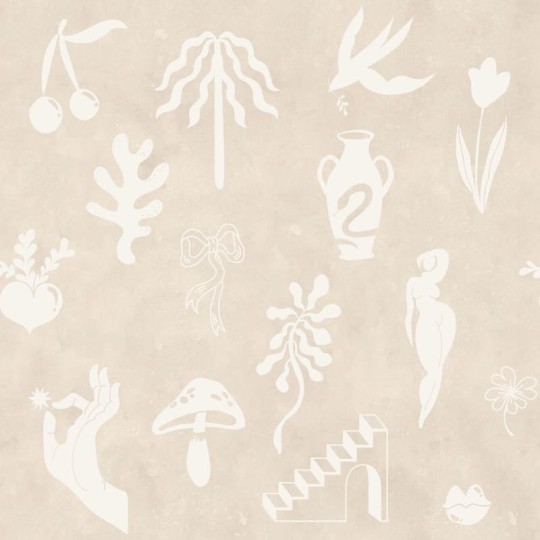 Rebel Walls R21245 Symbolic Tales Beige - mural w abstrakcyjny wzór