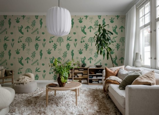 Rebel Walls R21248 Symbolic Tales Green - mural w abstrakcyjny wzór
