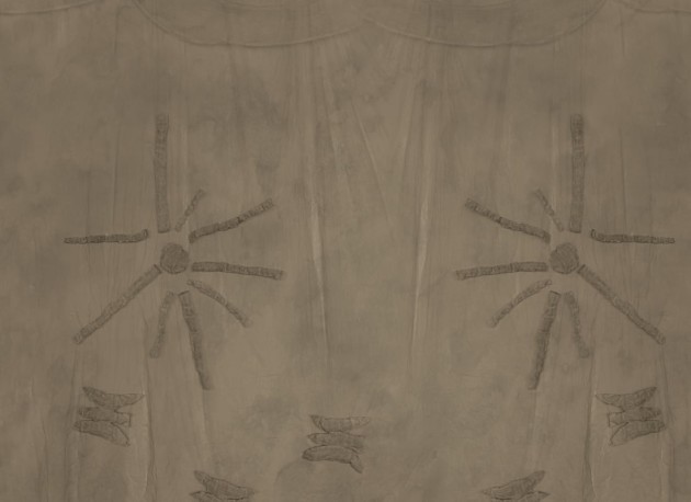 Rebel Walls R21291 Marie Olsson Nylander Silenzio Dark Beige - mural w abstrakcyjny wzór