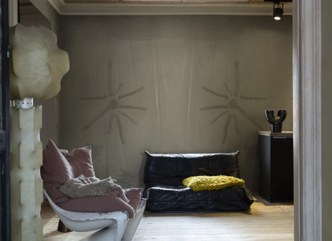 Rebel Walls R21292 Marie Olsson Nylander Silenzio Light Beige - mural w abstrakcyjny wzór