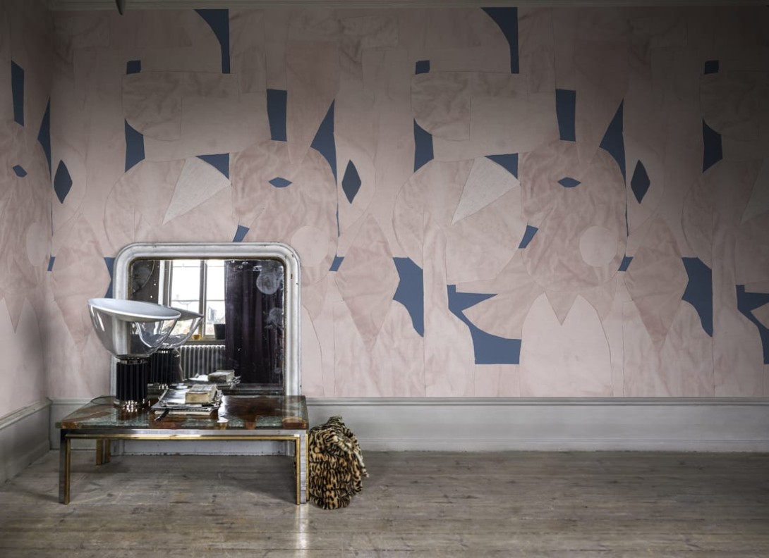 Rebel Walls R18582 Marie Olsson Nylander Bruno Pink - mural w abstrakcyjny wzór