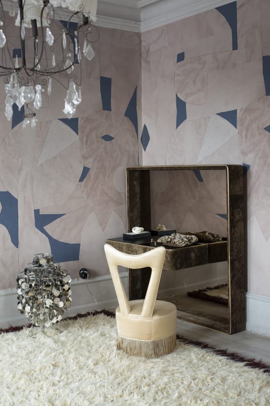 Rebel Walls R18582 Marie Olsson Nylander Bruno Pink - mural w abstrakcyjny wzór