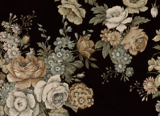 Rebel Walls R18492 Marie Olsson Nylander Efraim Night - mural w vintage kwiaty