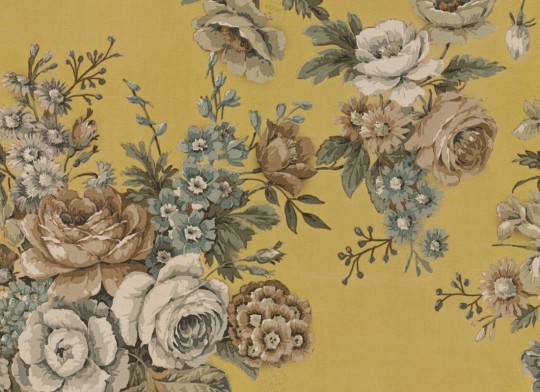 Rebel Walls R18495 Marie Olsson Nylander Efraim Saffron - mural w vintage kwiaty