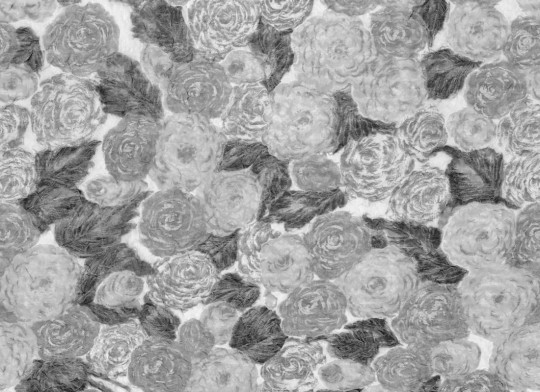 Rebel Walls R21286 Marie Olsson Nylander Sol Rosa Black & White - mural w retro róże