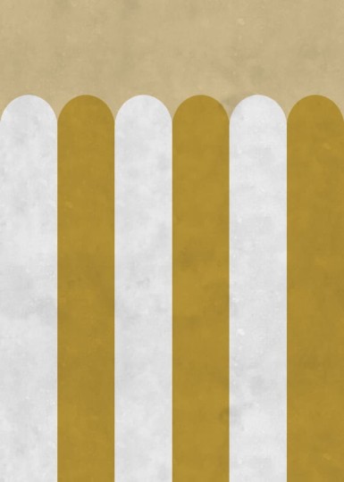 Rebel Walls R20371 Pops Circus Stripes Mustard - mural w paski