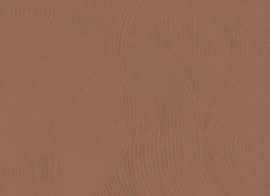 Rebel Walls R21221 Pops Clay Flow Mocha Mousse - mural w organiczne linie formowane z gliny