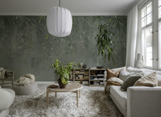 Rebel Walls R20467 Pops Honolulu Dark Green - mural w liście
