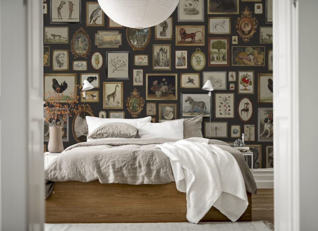 Rebel Walls R19675 Pops Vintage Frames Black - mural w vintage ramki na zdjęcia