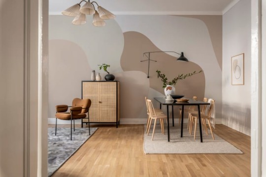 Rebel Walls R20270 Pops Soft Forms Beige - mural w obłe kształty