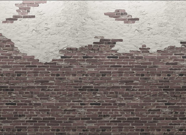 Rebel Walls R20142 Pops Ivory Bricks Red - mural imitujący ceglaną ścianę