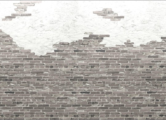 Rebel Walls R20143 Pops Ivory Bricks Soft - mural imitujący ceglaną ścianę