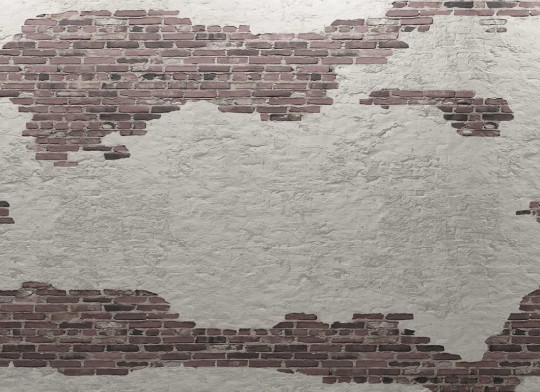 Rebel Walls R20144 Pops Ivory Bricks Plaster - mural imitujący ceglaną ścianę
