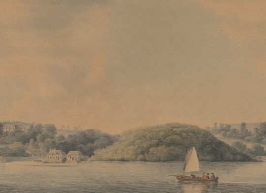 Rebel Walls R21546 Pops Weekend Sail Vintage - mural w pejzaż jeziora