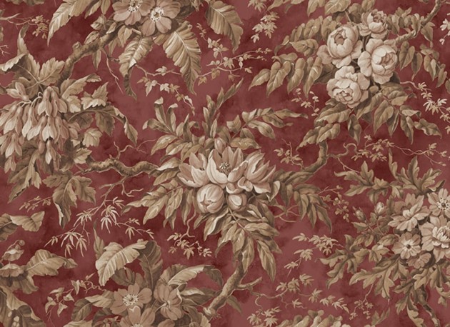 Rebel Walls R21359 Pops Rustic Bouquet Red - mural w kwiaty w stylu vintage