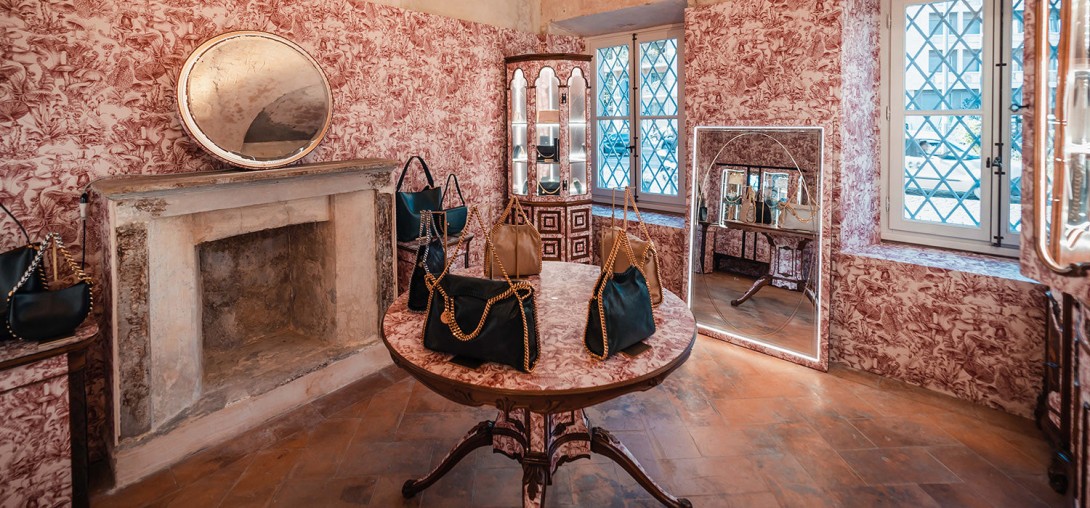 Cole & Son 122/1002 Stella McCartney Fungi Forest Navy - tapeta w leśne grzyby