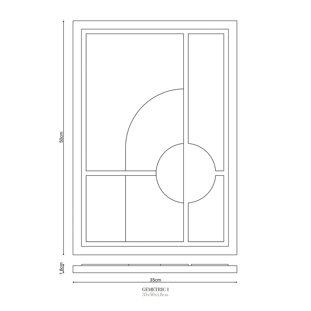 Panel ścienny Murso Puresense Geometric I