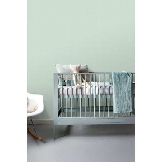 Esta 139024 To the moon and back Linen look mint green - tapeta imitująca len